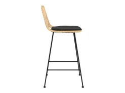 Set de 2 sillas para isla de cocina en ratán natural 66 cm - Tamara
