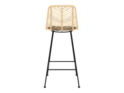 Set de 2 sillas para isla de cocina en ratán natural 66 cm - Tamara