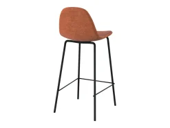 Set de 2 sillas para isla central en tela terracota 65 cm - Henrik
