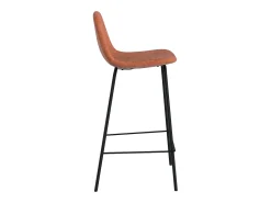 Set de 2 sillas para isla central en tela terracota 65 cm - Henrik