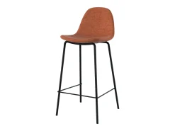 Set de 2 sillas para isla central en tela terracota 65 cm - Henrik