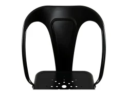 Set de 2 sillas para isla de cocina en metal negro mate 67 cm - Indus