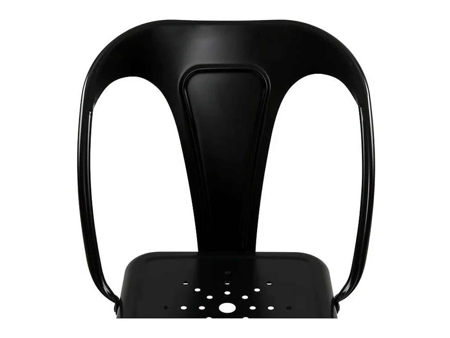 Set de 2 sillas para isla de cocina en metal negro mate 67 cm - Indus