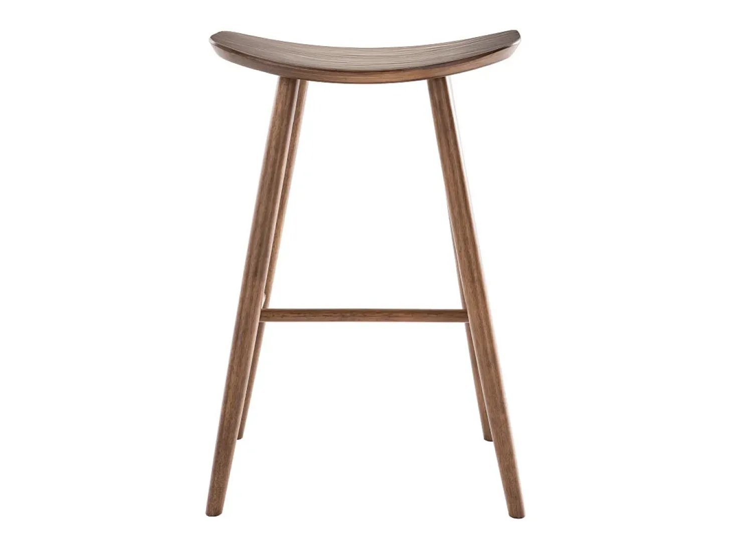 Set de 2 taburetes de cocina de diseño nogal 72 cm DEMORY