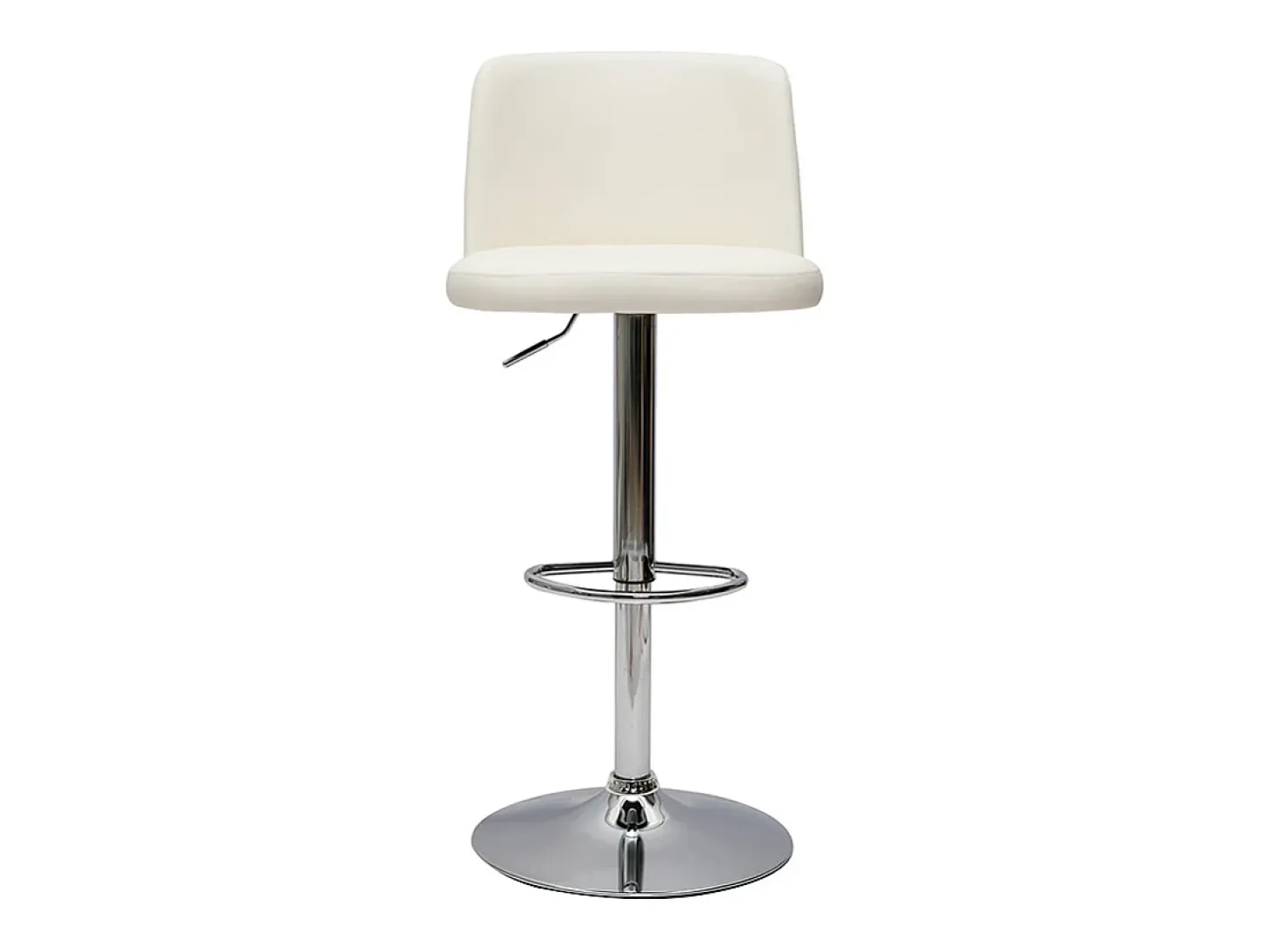 Set de 2 taburetes de cocina de diseño regulables blanco MONTI
