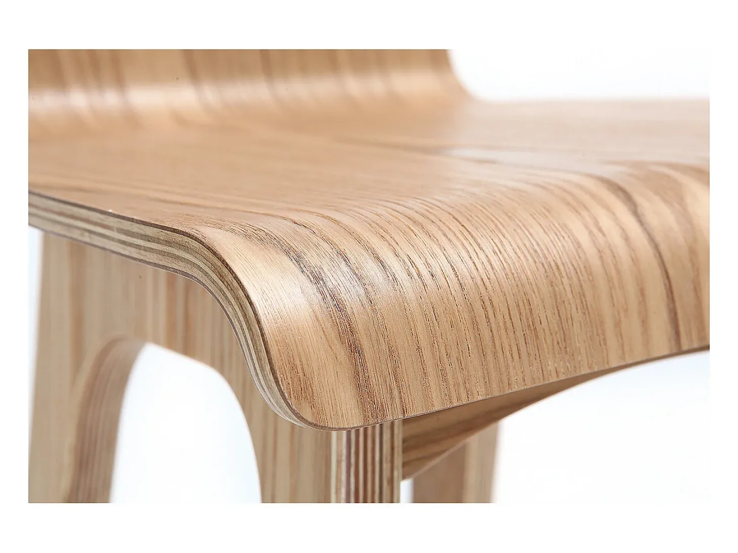 Set de 2 taburetes de cocina nórdicos madera clara 65 cm BALTIK
