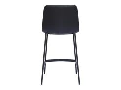 Set de 2 taburetes de cocina de diseño negro 66 cm altura ARSENE