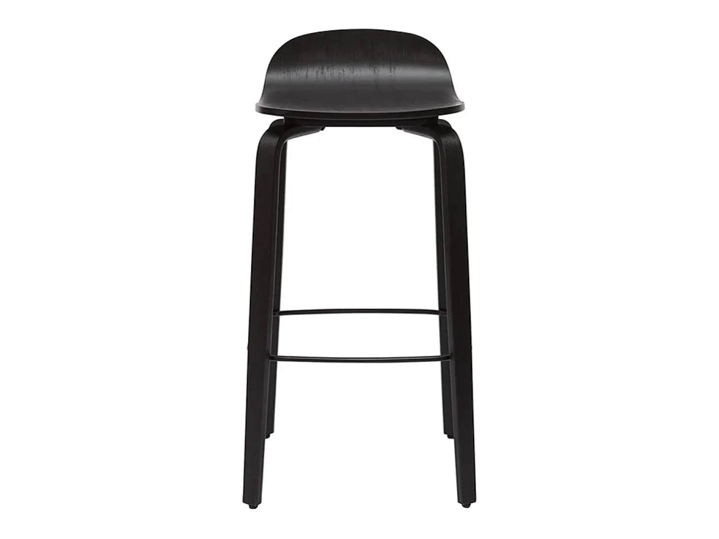 Set de 2 taburetes de cocina vintage negros 68 cm OBRA