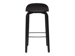 Set de 2 taburetes de cocina vintage negros 68 cm OBRA