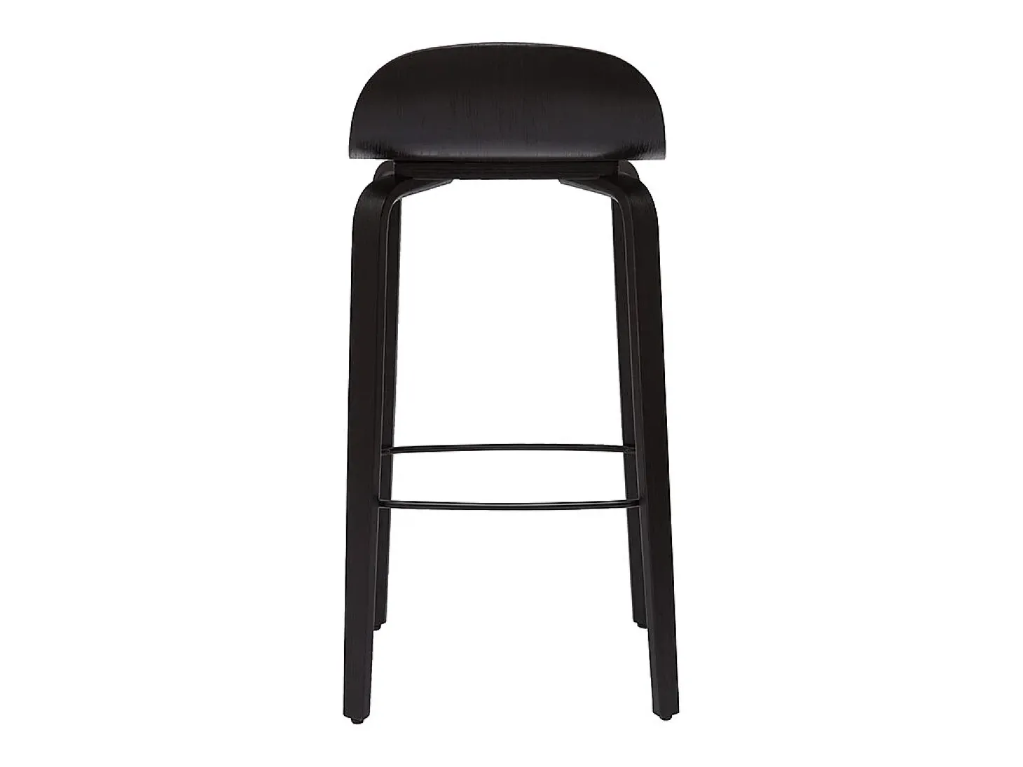 Set de 2 taburetes de cocina vintage negros 68 cm OBRA