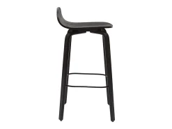 Set de 2 taburetes de cocina vintage negros 68 cm OBRA