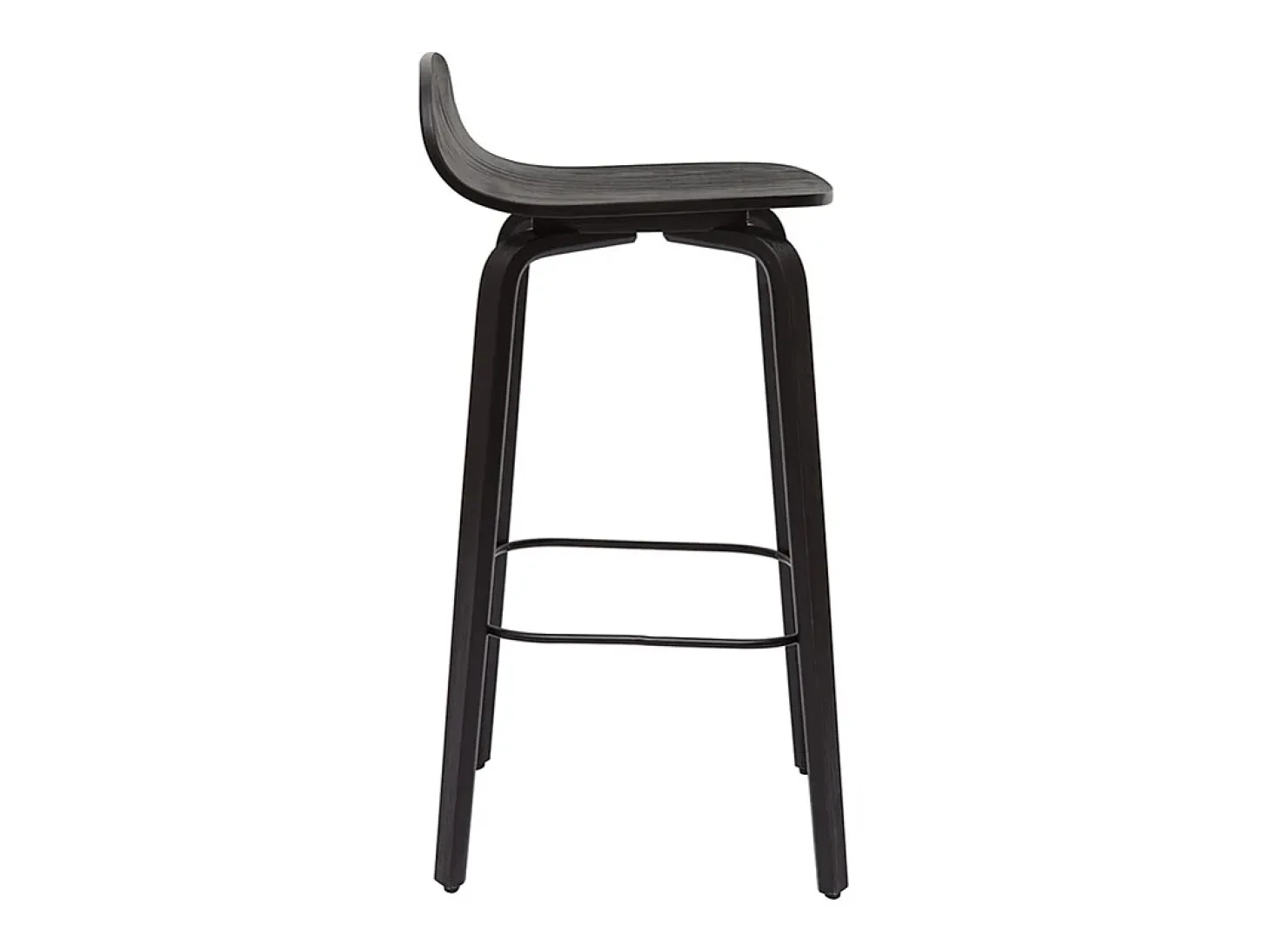Set de 2 taburetes de cocina vintage negros 68 cm OBRA