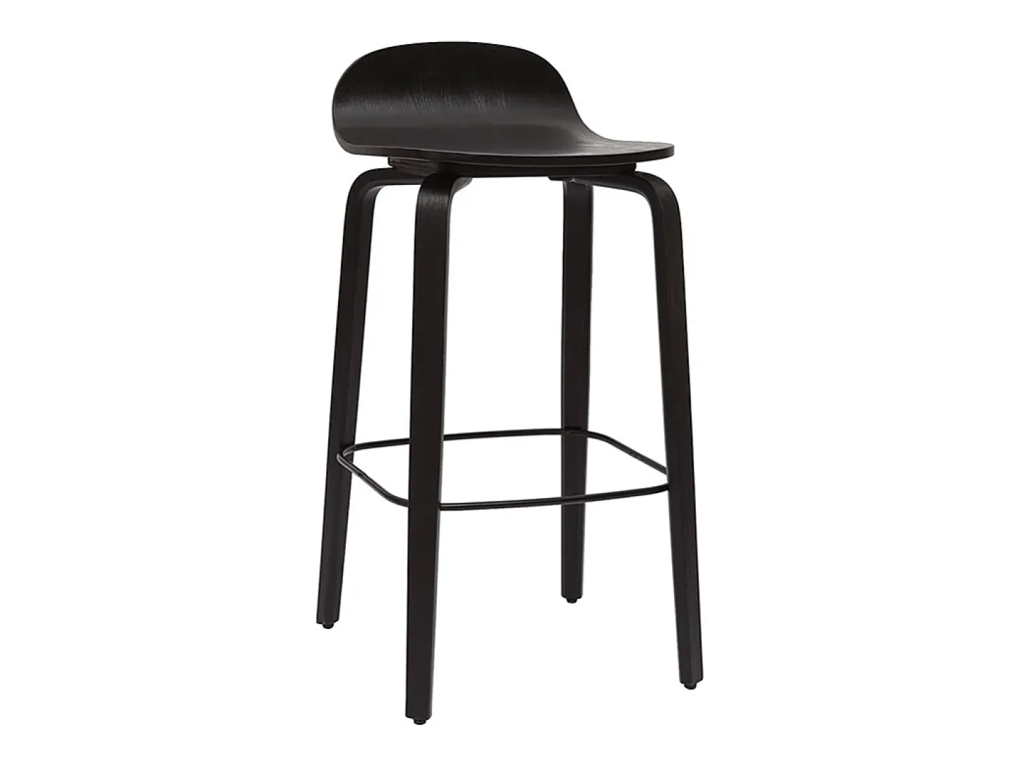 Set de 2 taburetes de cocina vintage negros 68 cm OBRA