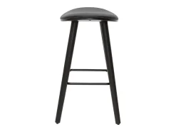Set de 2 taburetes de cocina de diseño negro 65 cm MEADOW
