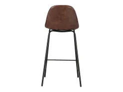 Set de 2 taburetes para isla de cocina de sintético marrón 65 cm - Henrik