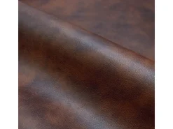 Set de 2 taburetes para isla de cocina en cuero sintético marrón 65 cm - Pirata
