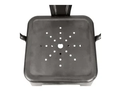 Set de 2 taburetes para isla de cocina en gris carbón 67 cm - Indus