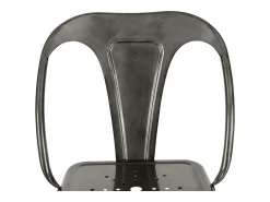 Set de 2 taburetes para isla de cocina en gris carbón 67 cm - Indus