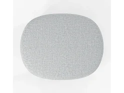 Set de 2 taburetes para isla central en madera y tela gris 65,5 cm - Jude