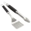 Set de 2 utensilios BBQ Weber Precision, Negro Inox 59cm