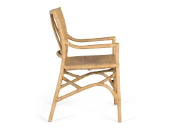 Set de dos sillas fabricadas en rattan y estructura de bambú
