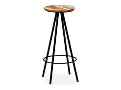 Set de muebles de bar 7 piezas madera reciclada
