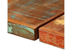 Set de muebles de bar 7 piezas madera reciclada