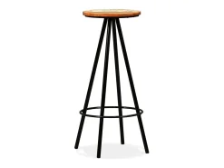 Set de muebles de bar 7 piezas madera reciclada