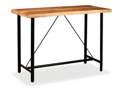 Set de muebles de bar 7 piezas madera de acacia y reciclada