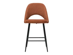 Set de 2 taburetes de cocina efecto aterciopelado texturizado terracota 65 cm COSETTE