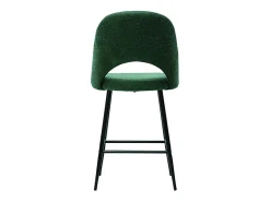 Set de 2 taburetes de cocina efecto aterciopelado texturizado verde 65 cm COSETTE