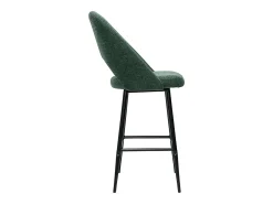 Set de 2 taburetes de cocina efecto aterciopelado texturizado verde 65 cm COSETTE