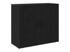 Sideboard Roble negro 80 x 33 x 70 cm Madera contrachapada