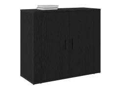 Sideboard Roble negro 80 x 33 x 70 cm Madera contrachapada