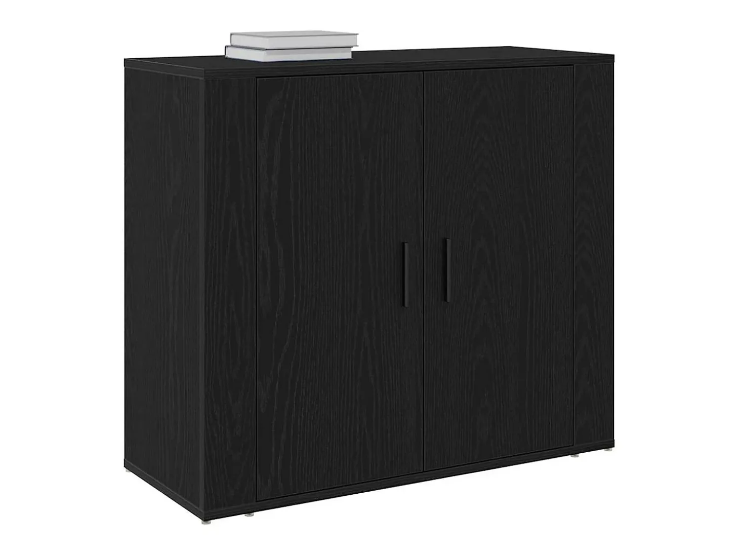 Sideboard Roble negro 80 x 33 x 70 cm Madera contrachapada