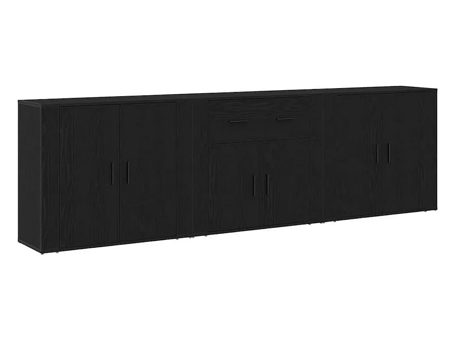 Sideboard Roble Negro 240 x 33 x 70 cm Madera contrachapada
