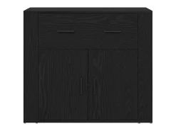 Sideboard Roble Negro 240 x 33 x 70 cm Madera contrachapada