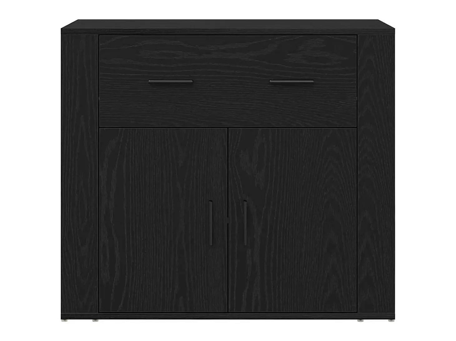 Sideboard Roble Negro 240 x 33 x 70 cm Madera contrachapada