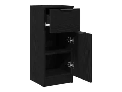 Sideboard Roble Negro con cajón Roble negro 30 x 30 x 70 cm