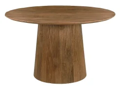 SIENNE-Mesa de comedor redonda 4 personas D130 cm de madera
