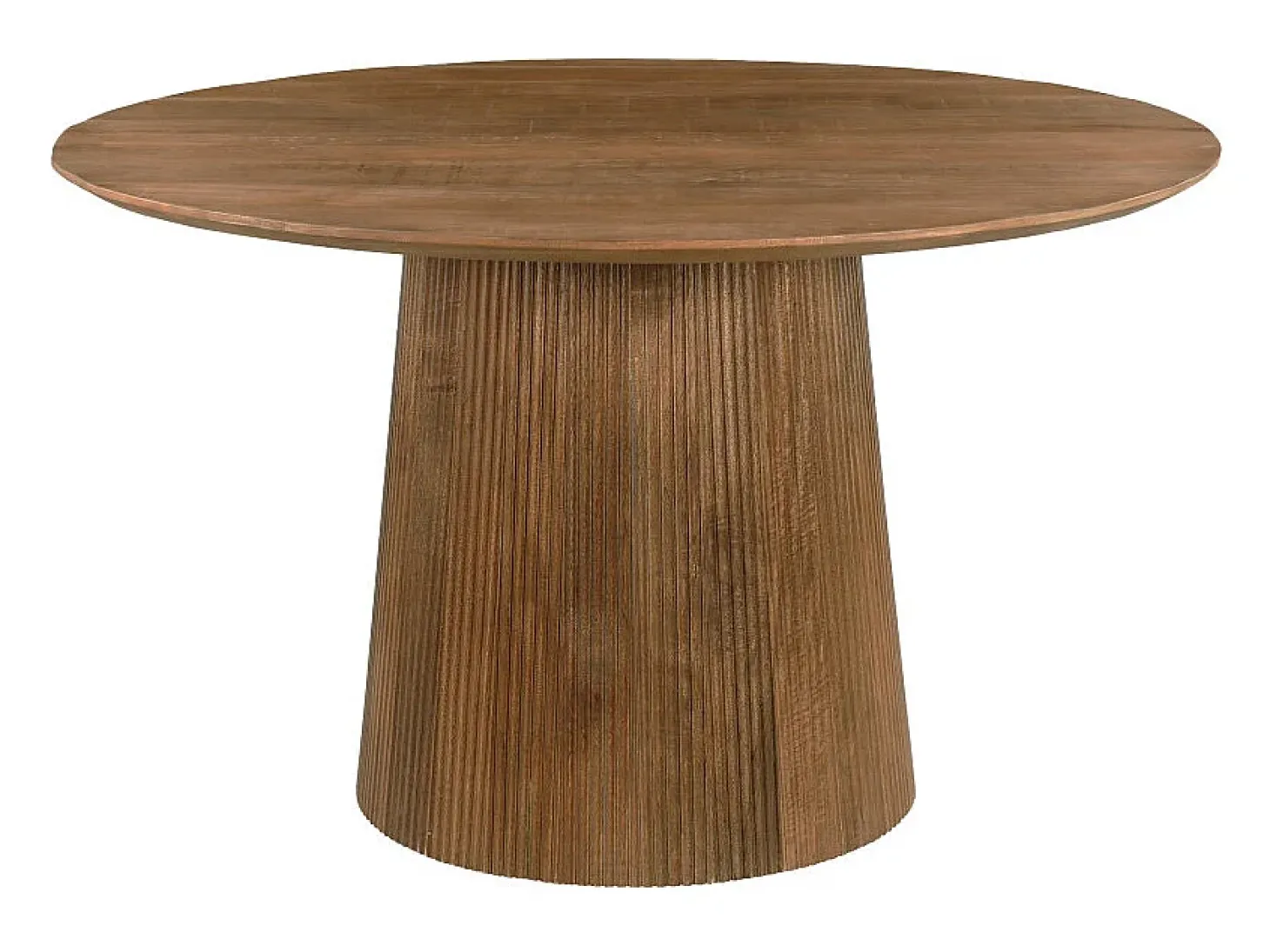 SIENNE-Mesa de comedor redonda 4 personas D130 cm de madera