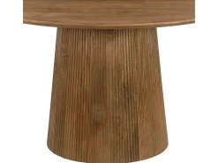 SIENNE-Mesa de comedor redonda 4 personas D130 cm de madera