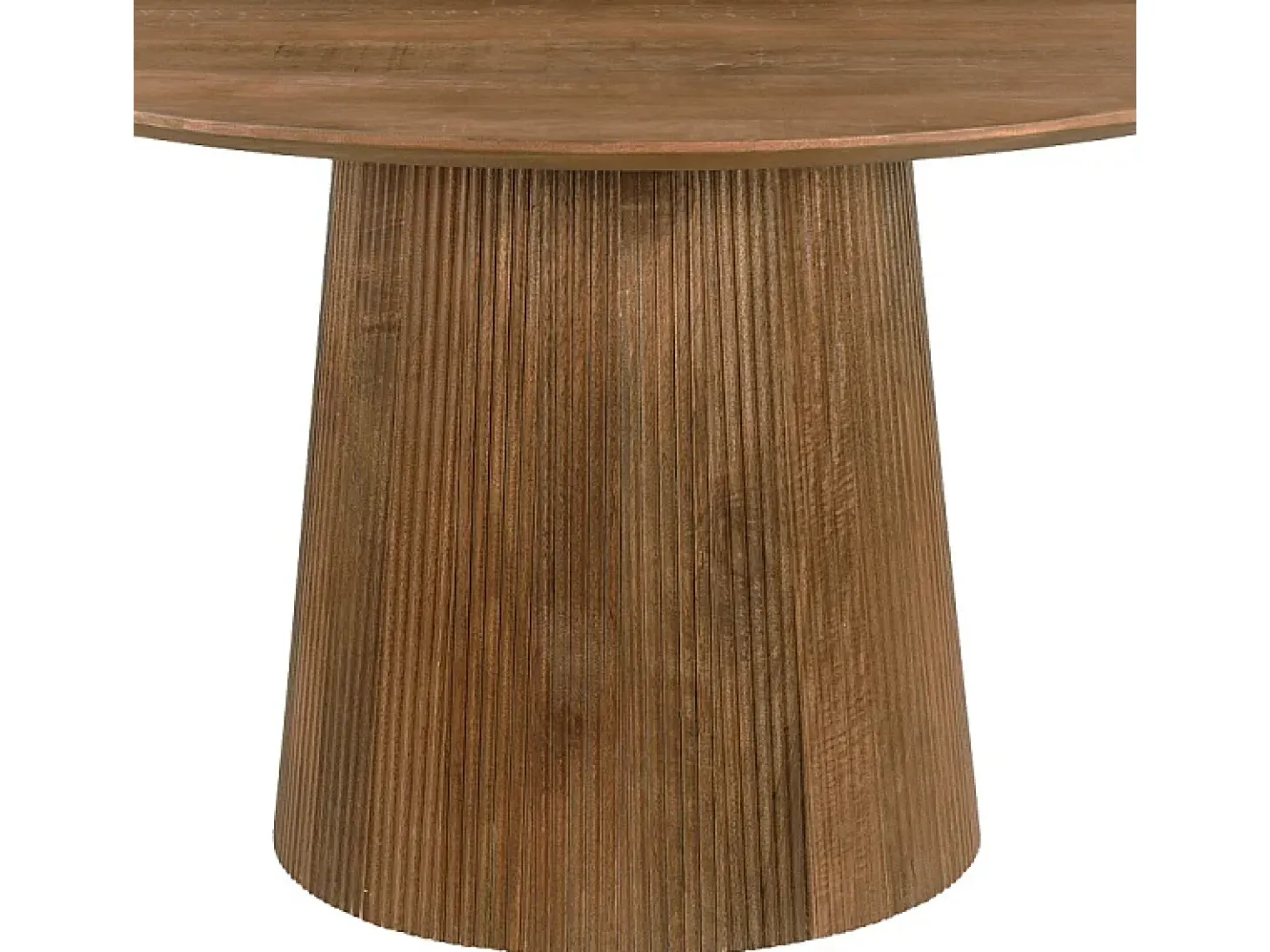 SIENNE-Mesa de comedor redonda 4 personas D130 cm de madera