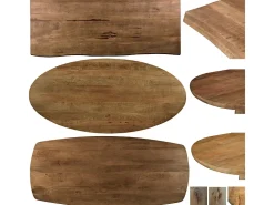 SIENNE-Mesa de comedor redonda 4 personas D130 cm de madera
