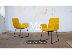 Silla - amarillo terciopelo - NEW CHARME