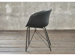 silla - Azul cuero sintético - DANI