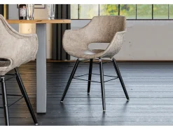 Silla - beige microfibra - ZAJA