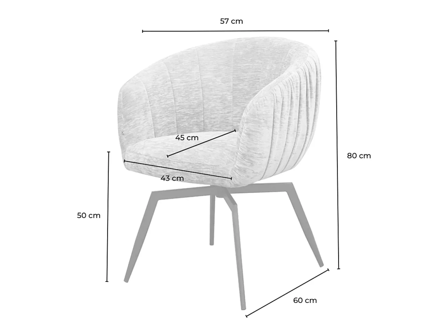 Silla - blanco crema tela tejida - LIMA
