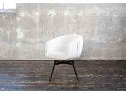 Silla - blanco crema tela tejida - LIMA