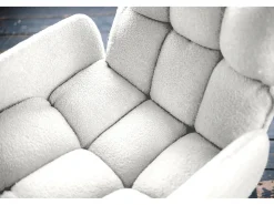 Silla - blanco tela tejida - BARO